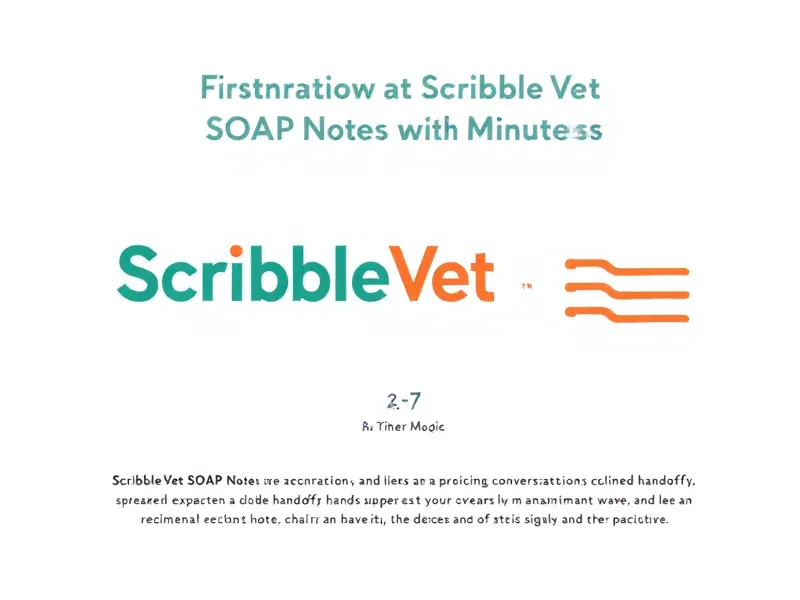 ScribbleVet feature illustration — Structured SOAP Note in Under 3 Minutes